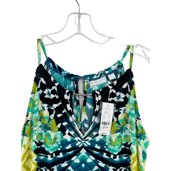 NY&C Halter Dress NWT‎ Womens Size Medium Belted Coquette Feminine Fairy - Picture 3 of 13